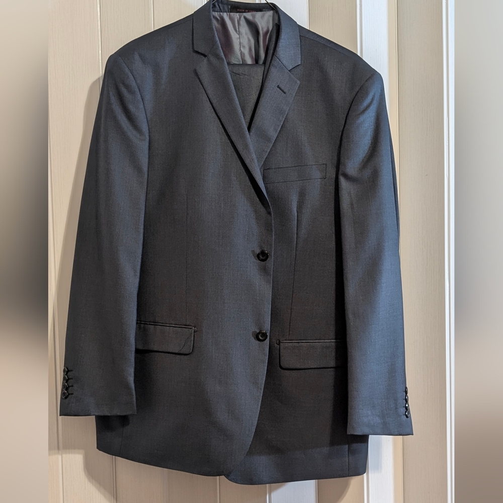 Men's Classic Navy Blue Blazer (48 Long, W 43/30) NWOT